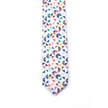 White 3angle Necktie